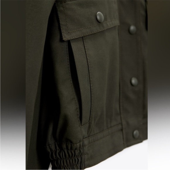 🆕 Small 🌸 Zara oversized cropped bomber utility jacket - Picture 5 of 10